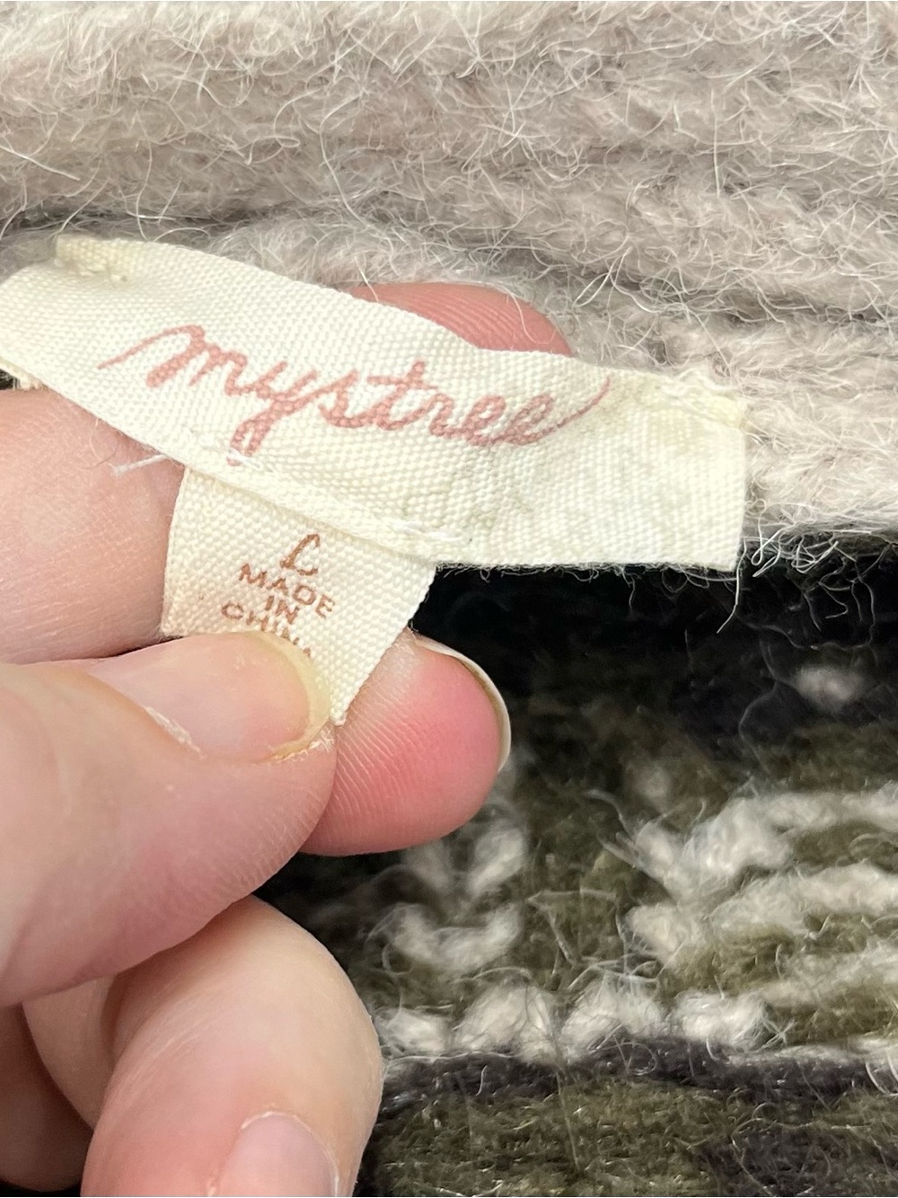 Mystree chunky knit cardigan oversized large - Picture 8 of 10